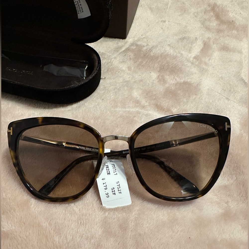 Tom Ford Brown Cat-Eye Sunglasses
